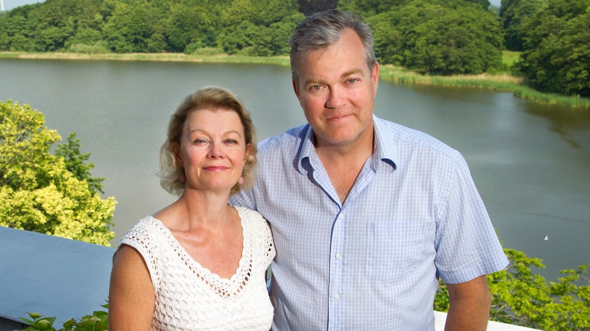 Greveparret, Mette og Christian Ahlefeldt-Laurvig, fra Tranekær Slot. 