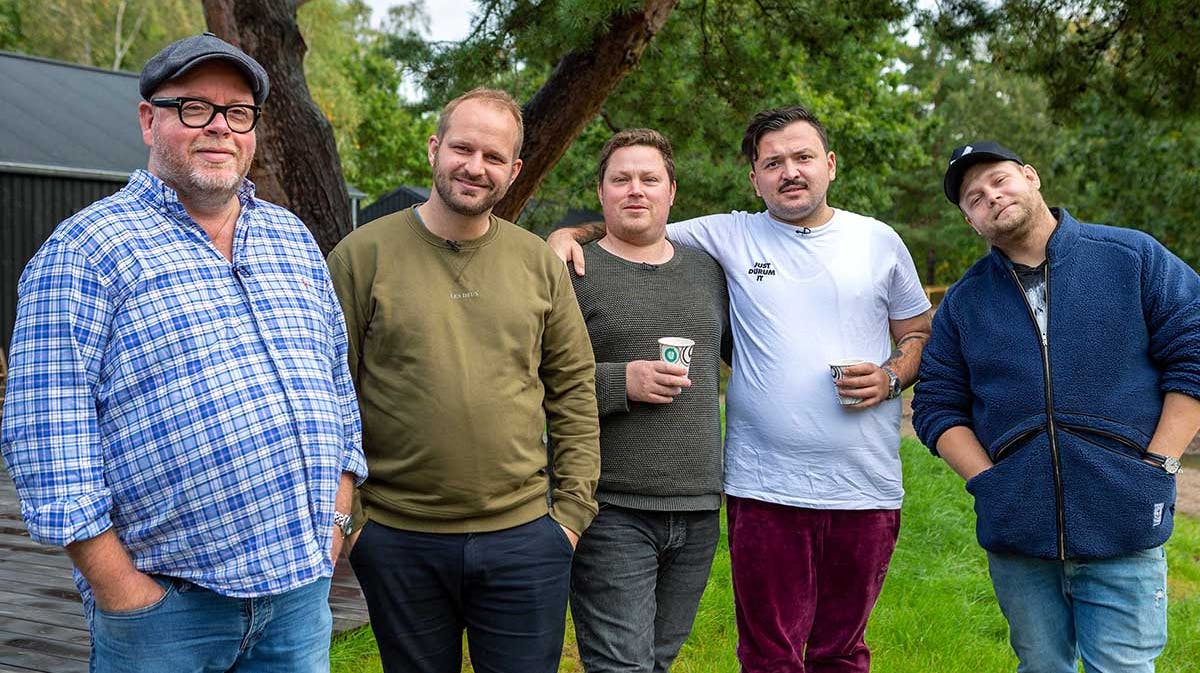 Claus Holm, Jeppe Foldager, Mikkel Marschall og Umut Sakarya og Casper Sobzcyk