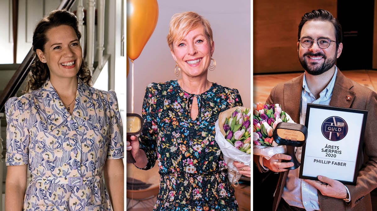 Nogle af vinderne af årets TV-GULD. 