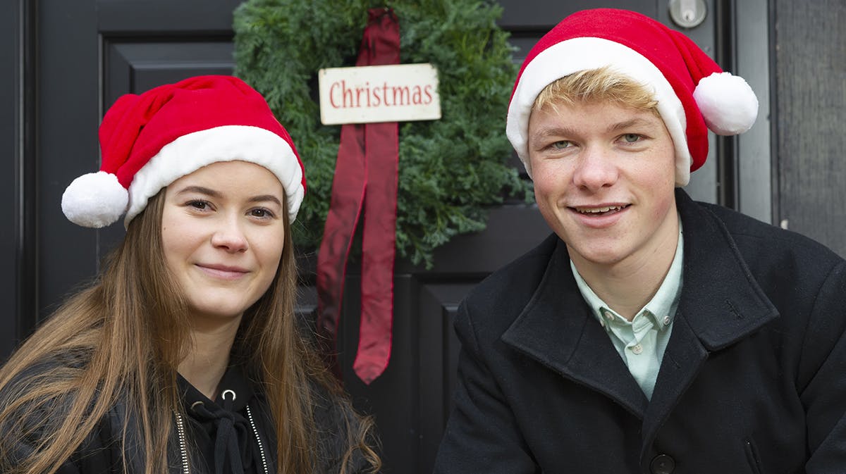 Martin Hempel Barkholt, 18, og Marie Højgaard Andersen, 16.