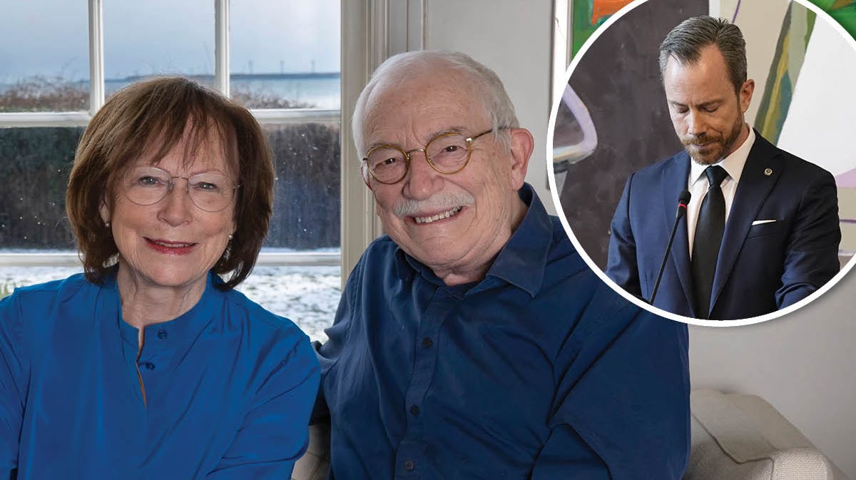 Alice Vestergaard og Uffe Ellemann-Jensen. Indsat: Jakob Ellemann-Jensen. 