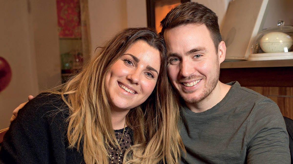 Cecilie og Jonas fra "Nybyggerne" sæson 3. 