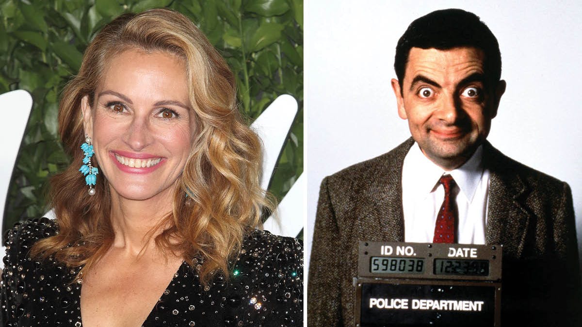 Julia Roberts og Mr. Bean.