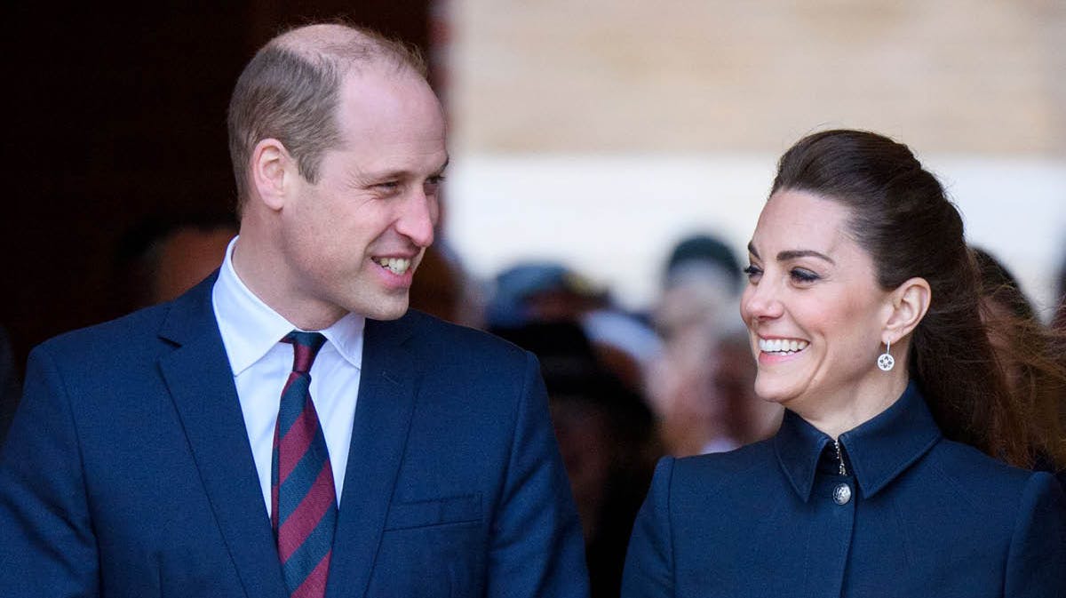 Prins William og hertuginde Catherine. 