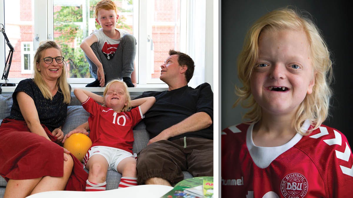 Bastian og hans familie fra &quot;De sjældne danskere&quot;.