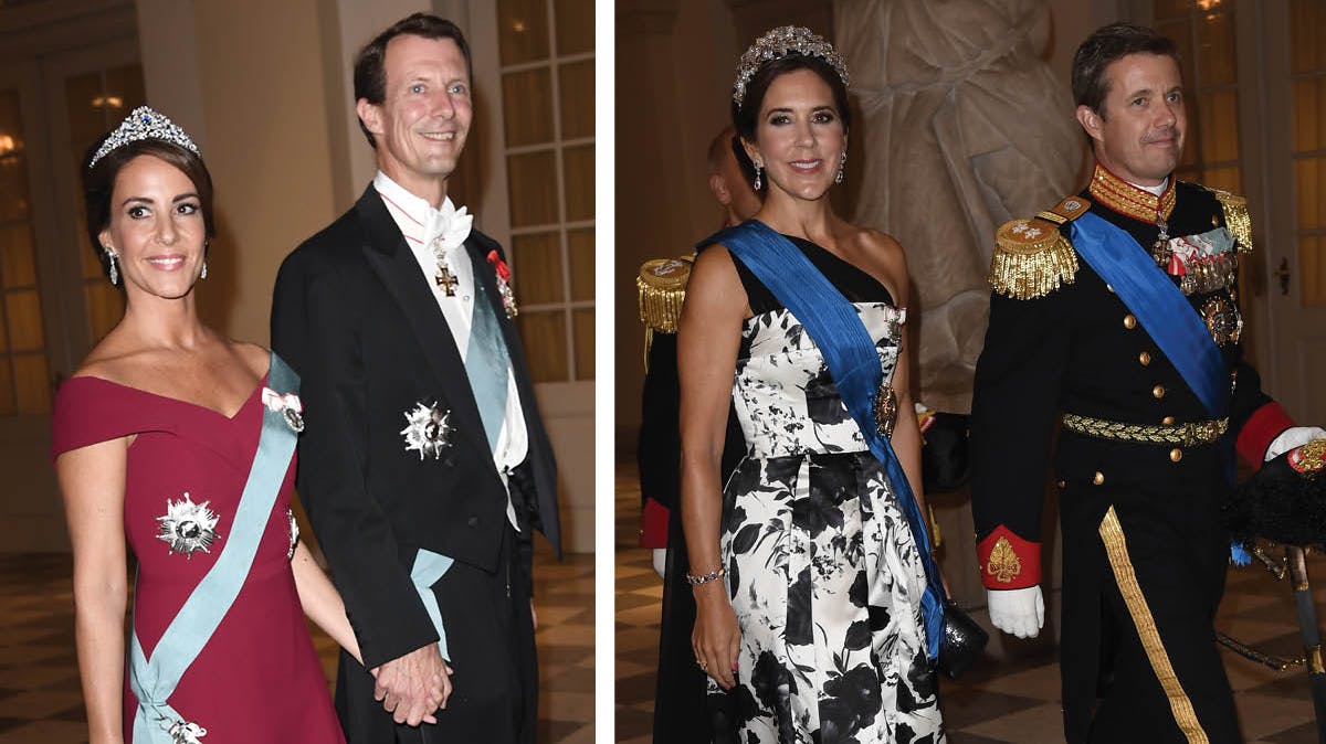 Prinsesse Marie, prins Joachim, kronprinsesse Mary og kronprins Frederik.