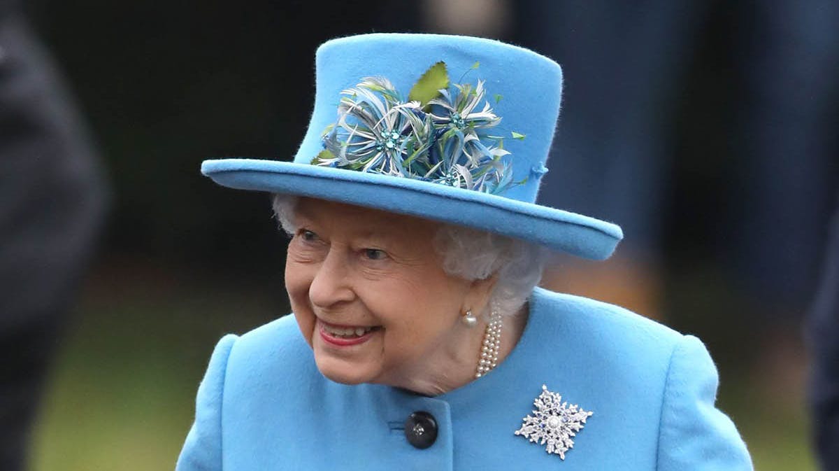 Dronning Elizabeth. 