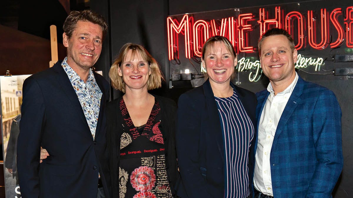 Camilla af Rosenborg med sin mand, Ivan Ottesen, og Josephine af Rosenborg med sin mand, Kenneth Schmidt. 