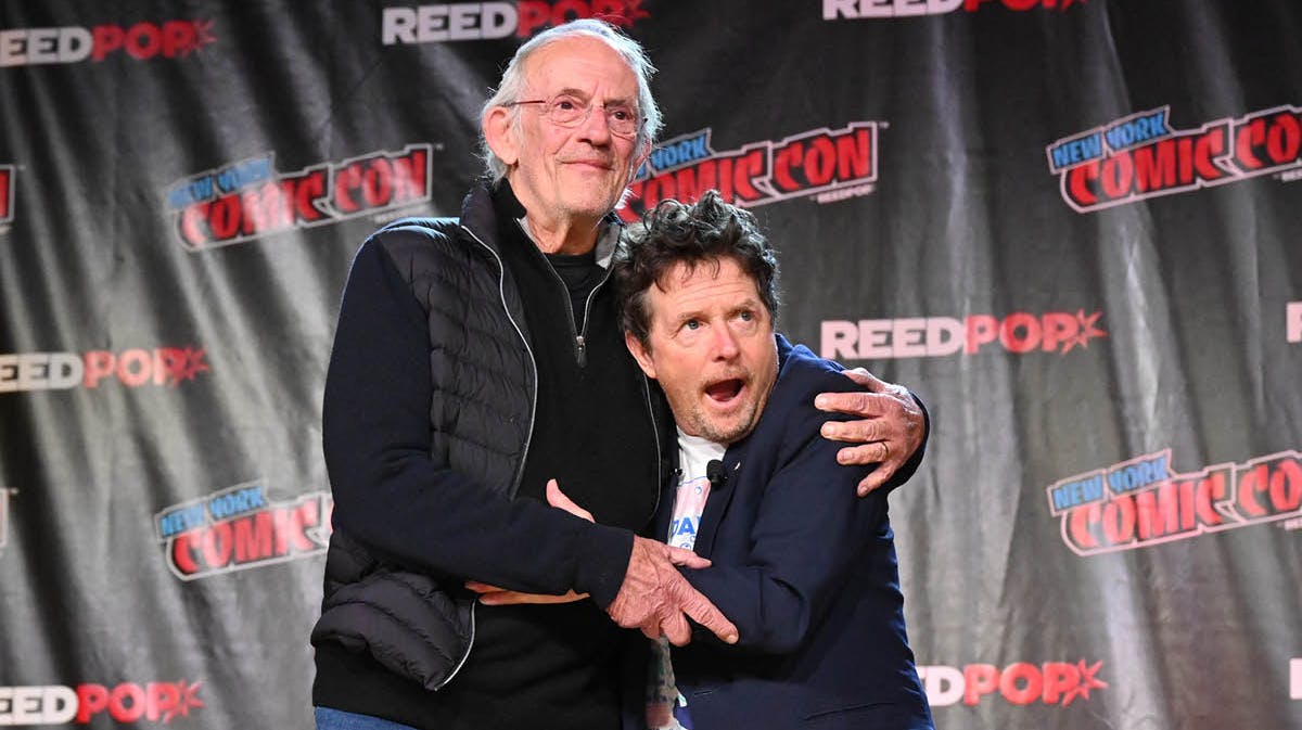 Christopher Lloyd og Michael J. Fox. 