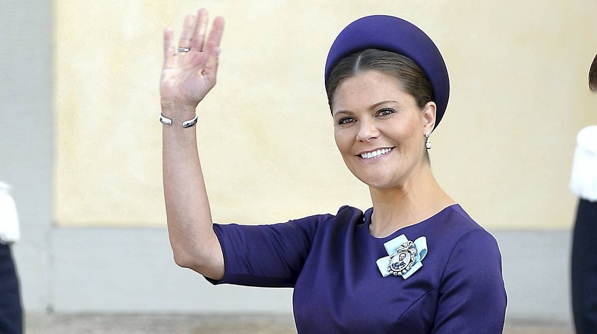 Kronprinsesse Victoria havde valgt lilla til dåben