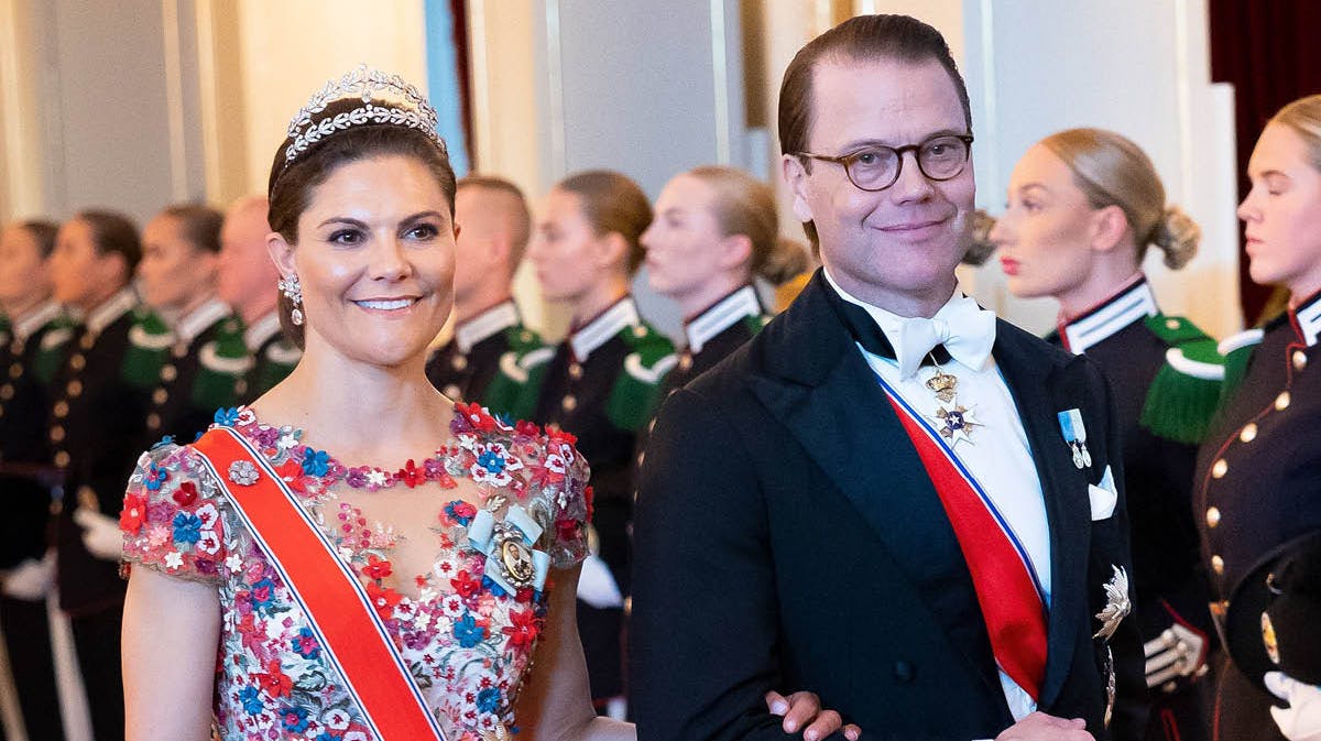 Kronprinsesse Victoria og prins Daniel. 