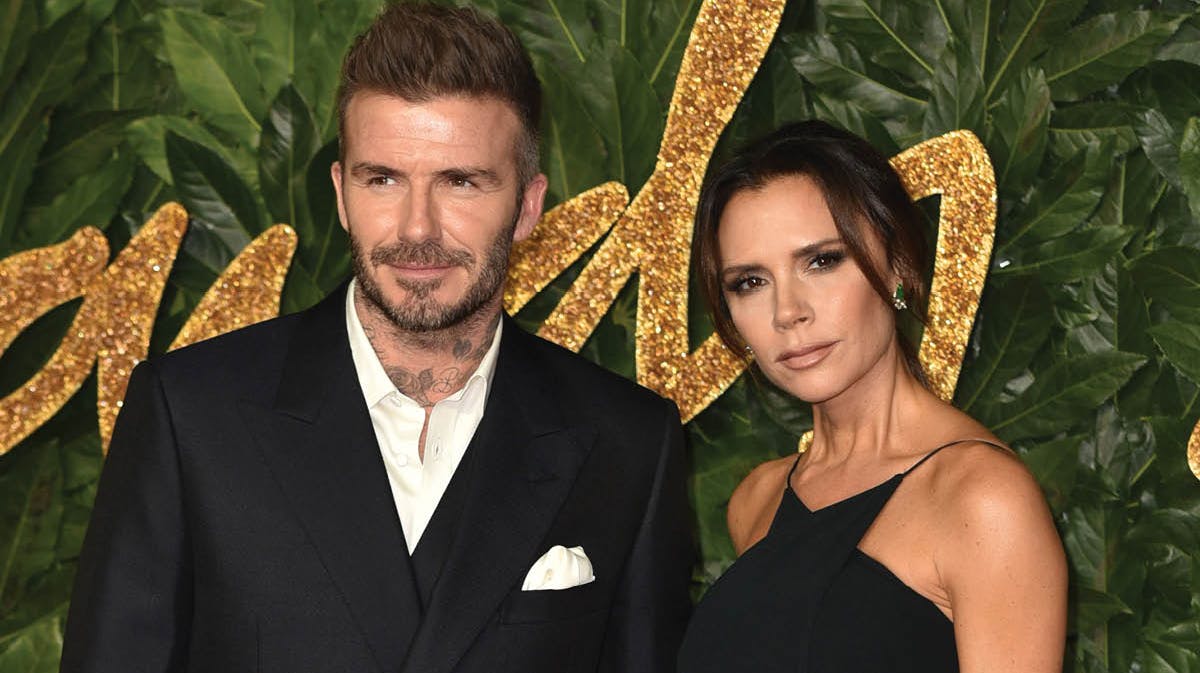 David og Victoria Beckham, Arkivfoto. 