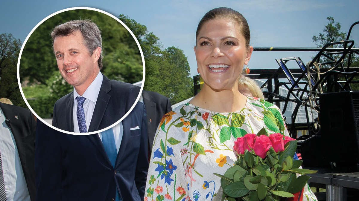 Kronprins Frederik og kronprinsesse Victoria.