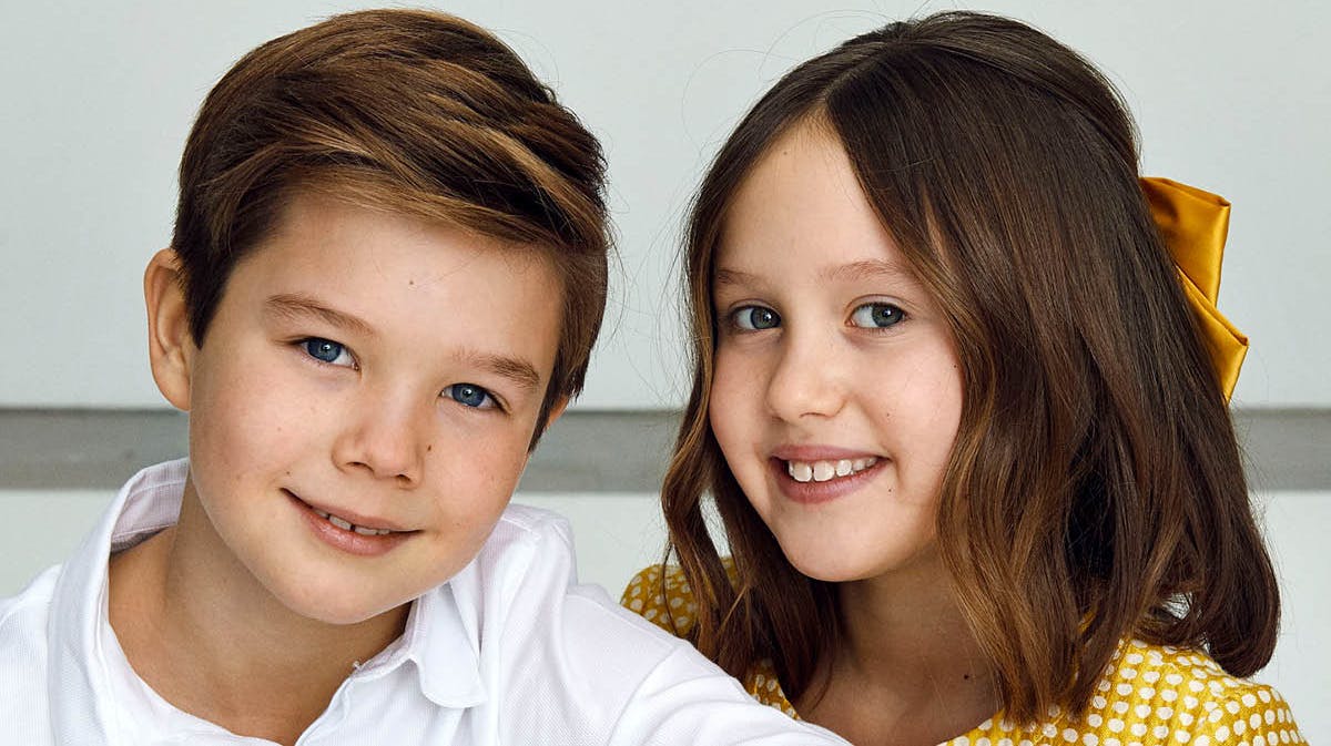 Et af de officielle billeder, der blev taget af prins Vincent og prinsesse Josephine i anledning af deres 10-års fødselsdag i januar. 