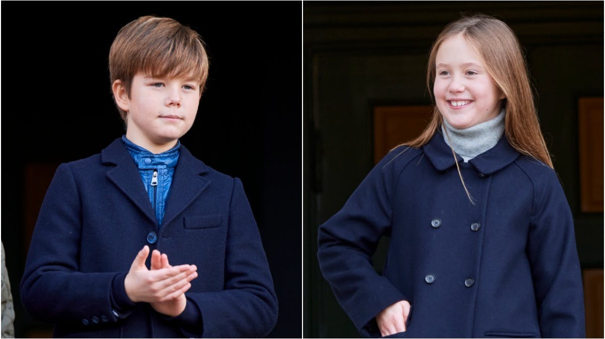 Fotomontage. Prins Vincent og prinsesse Josephine. 