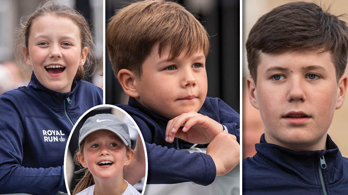 Kronprinsparrets fire børn - prinsesse Isabella, prins Vincent, prins Christian og prinsesse Josephine.