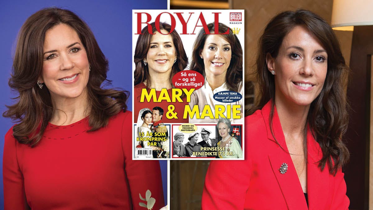 Kronprinsesse Mary og prinsesse Marie pryder forsiden af det nye nummer af magasinet ROYAL, der er på gaden den 25. april 2019.