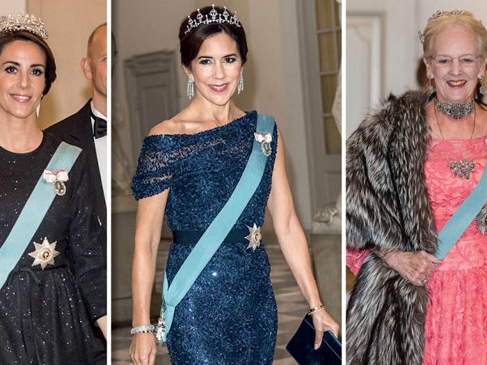 Se 59 flotte kjoler fra dronning Margrethes fest på slottet BILLED-BLADET
