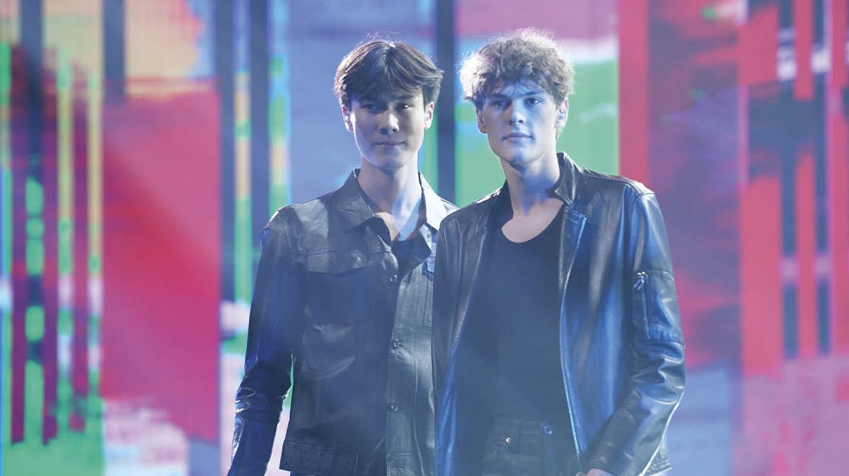 Gruppen "Wela & Garcia", bestående af Mathias Westermann Laursen, 18, fra Vanløse, og Rumle Strunge Nielsen, 18, fra Glostrup. 