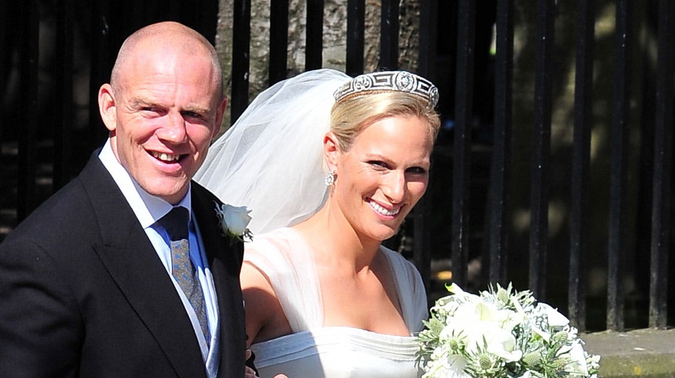 Mike og Zara Tindall. 