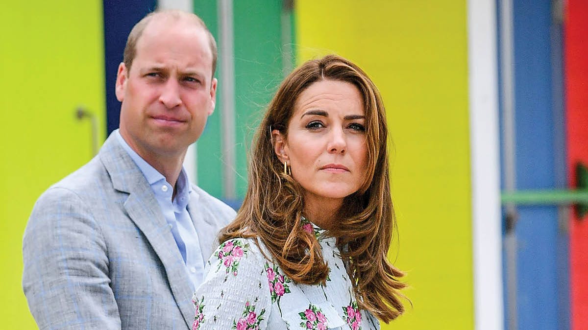 Prins William og hertuginde Catherine.