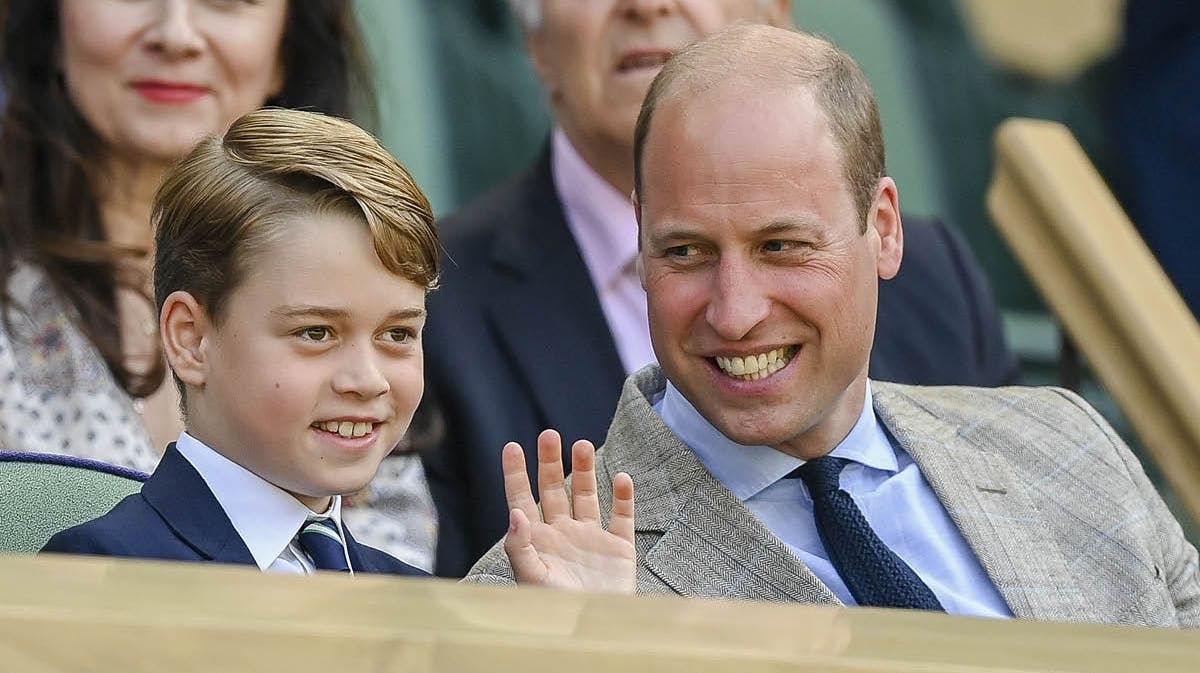 Prins George og prins William. 