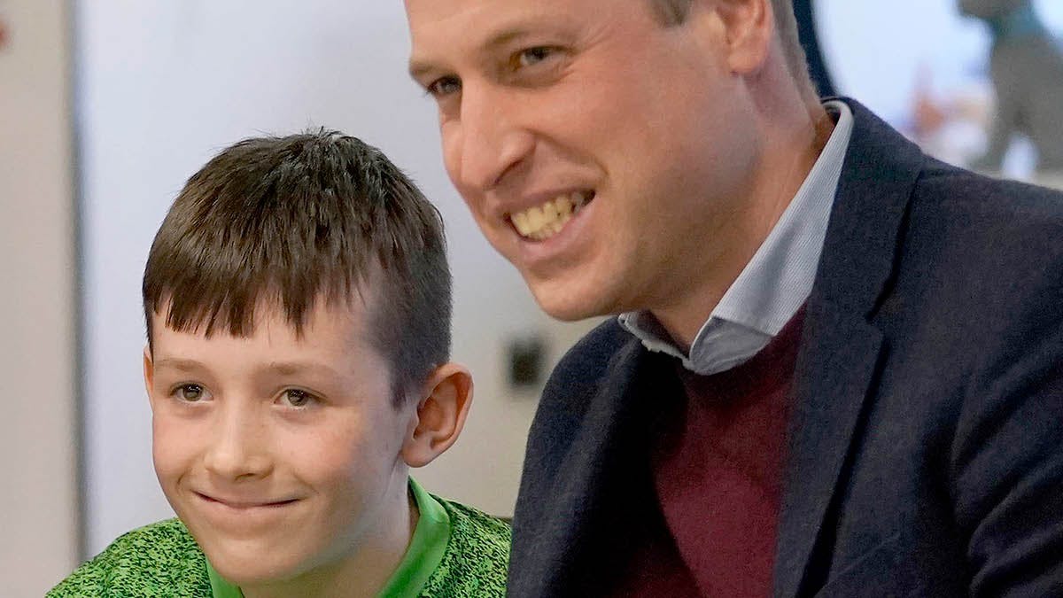 Prins William og Deacon Glover.