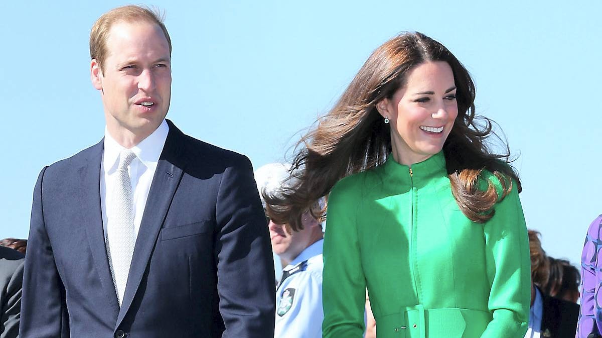 Prins William og hertuginde Catherine.