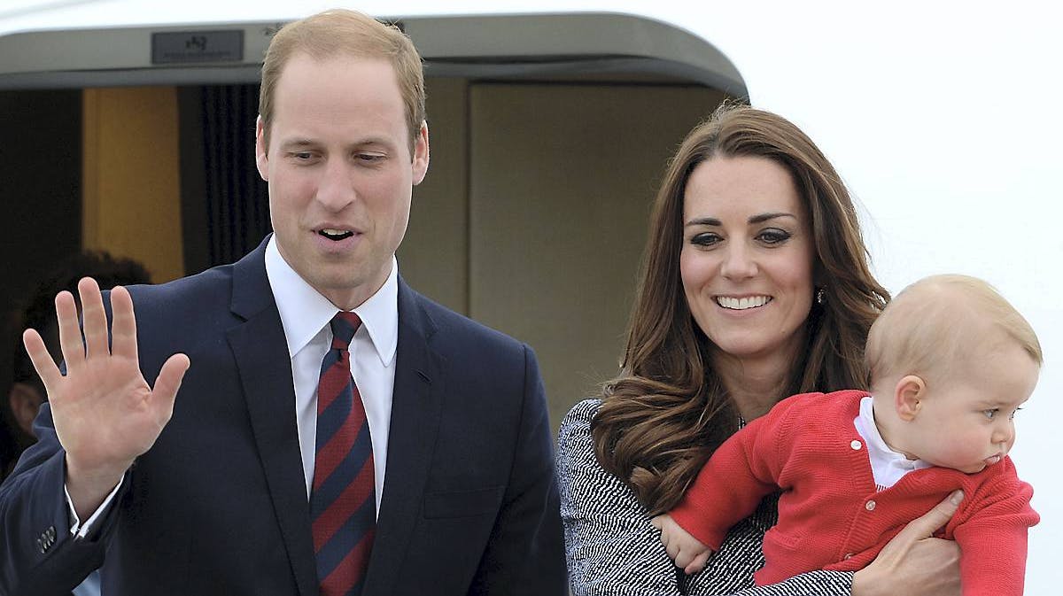 Prins William, hertuginde Catherine og prins William forlader Australien.
