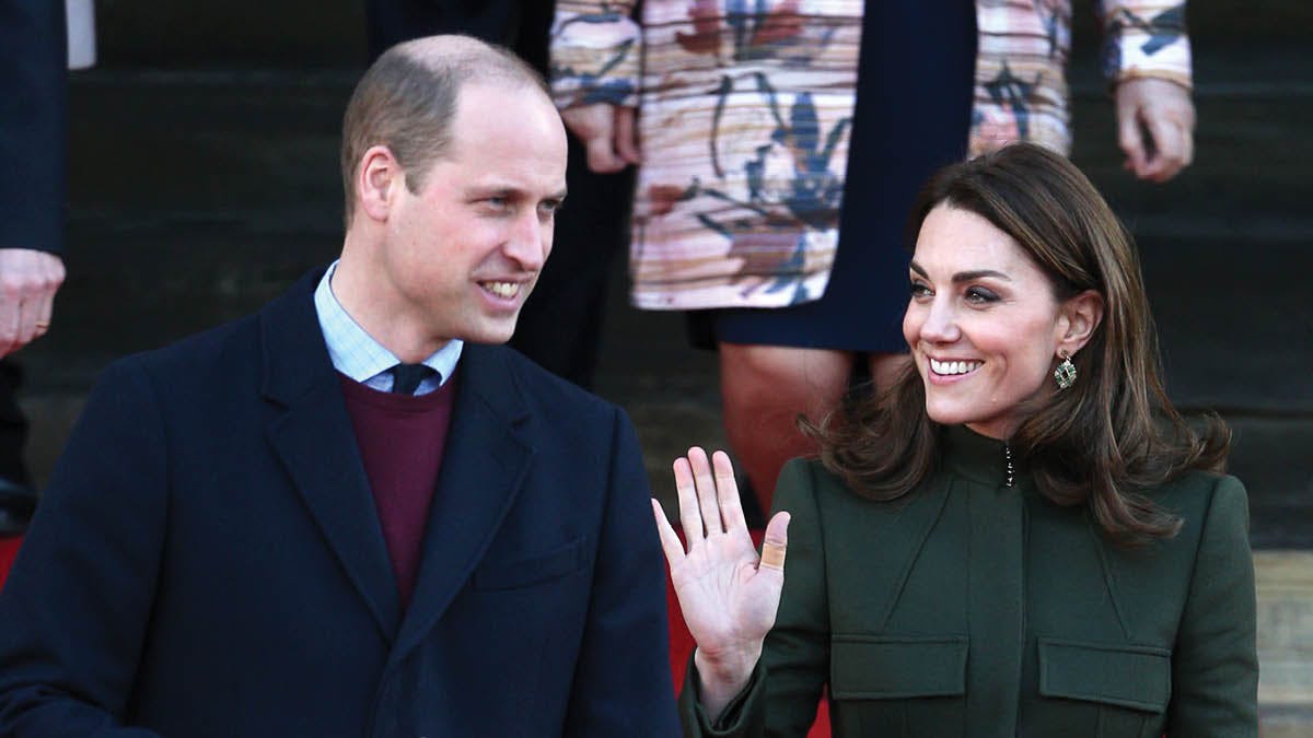 Prins William og hertuginde Catherine.