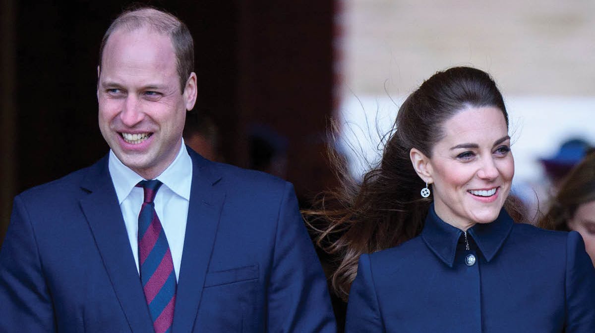 Prins William og hertuginde Catherine.