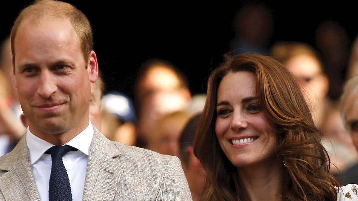 Prins William og hertuginde Catherine.