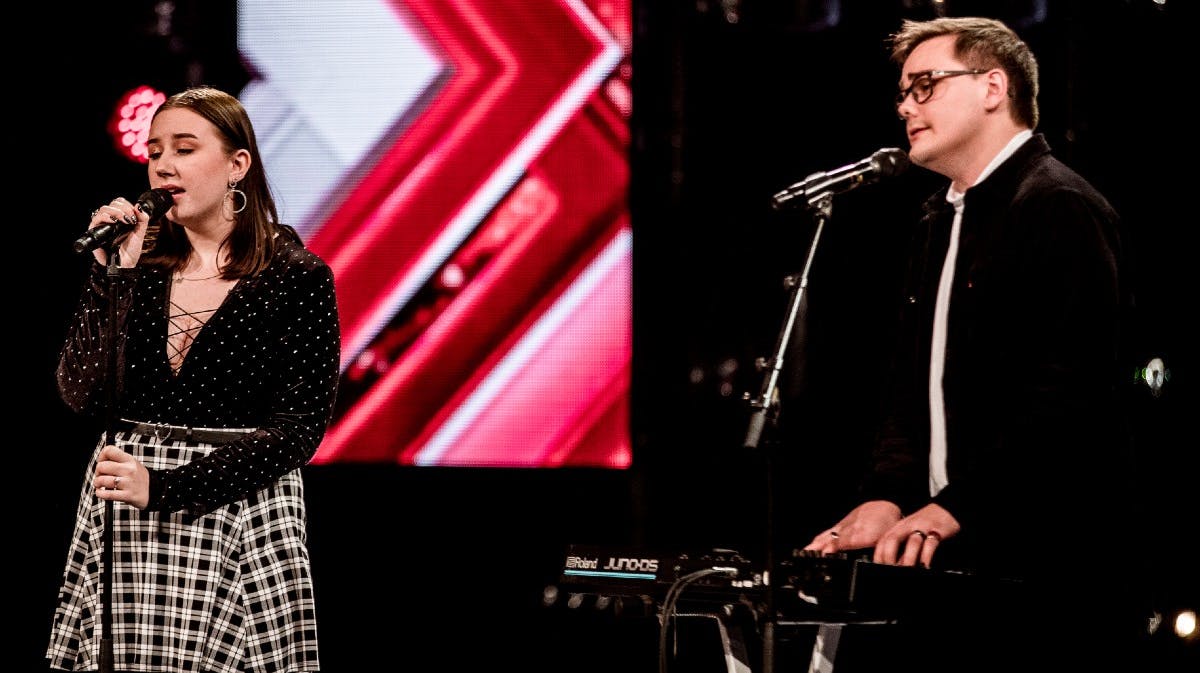 Elsabeth Jürgensen og Casper Fox, Fox og Lilly, i "X Factor" 2021