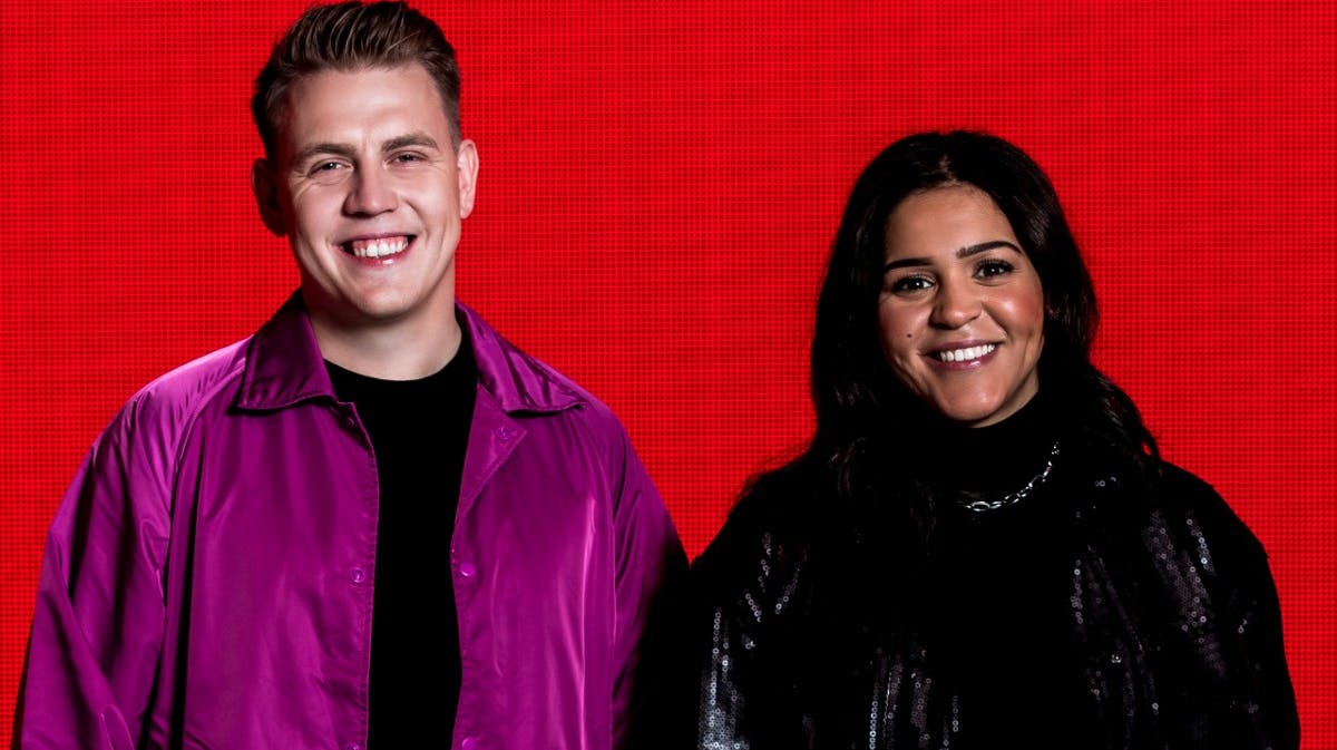 Martin Jensen og Hiba i "X Factor"