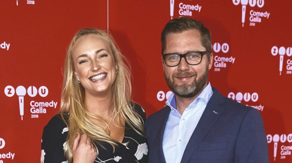 Lasse Rimmer med kæresten Line. 