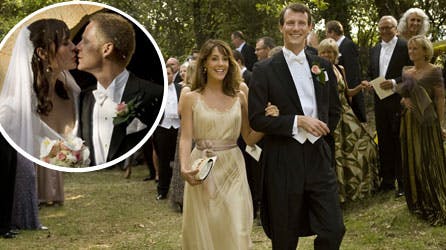 Christian og Agnete Scherfig blev gift i de romantiske omgivelser ved vinslottet, Vignelaure, i Sydfrankrig.