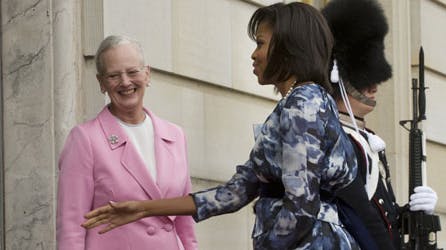 Regentparret og Michelle Obama mødte hinanden for første gang til frokost på Amalienborg
