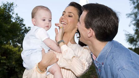 Prins Joachim og prinsesse Marie med deres søn prins Henrik