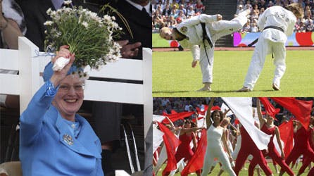 Margrethe blev fejret af over 10.000 århusianere.