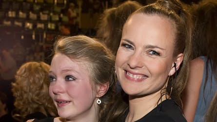 Søs Fengers venindes datter, Nina, 14 kunne godt give et smil gennem tårerne, da det blev et farvel til Lyngby-koret i fredagens udgave af AllStars.