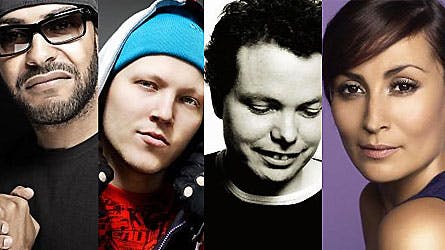 Her er korlederne til forårets AllStars - Johnson, Niarn, Rasmus Nøhr og Julie Berthelsen.