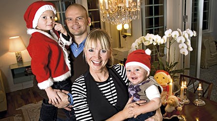 Billedet her er taget ved juletid for to år siden, så drengene er blevet noget større.