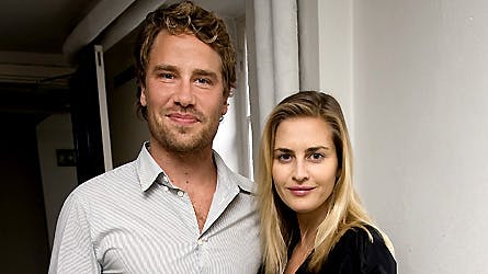 Beate Bille sammen med kæresten Magnus der begge glæder sig til den lille ny kommer til verden.