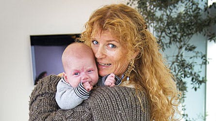 Bettina Aller med Louis