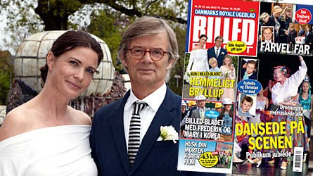 BILLDE-BLADET var med, da Bille August sagde ja til sin Sara-Marie på Rådhuset. Se alle billederne i bladet, der er på gaden nu.