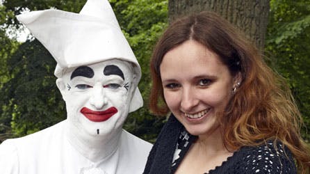 Pjerrot Kurt Flemming med datteren Sine Andersen.