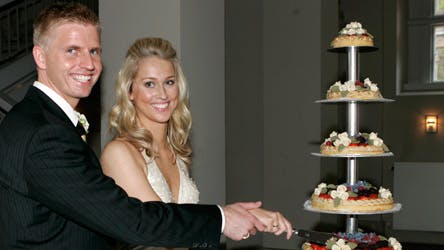 Badmintonstjernen Camilla Martin er i lykkelige omstændigheder igen. Billedet er fra 2005 hvor Camilla blev gift med Lars Nygaard.