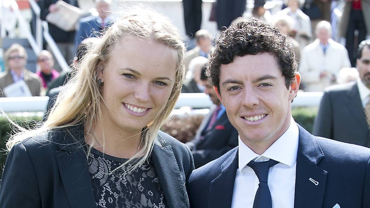 Caroline Wozniacki og Rory McIlroy.