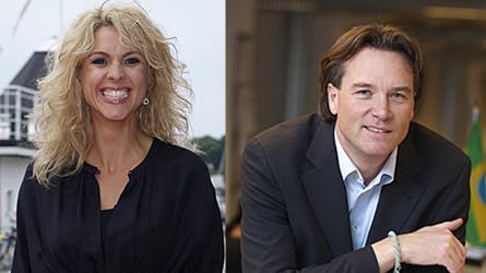 Smukke Cecilie Frøkjær og Peter Mogensen