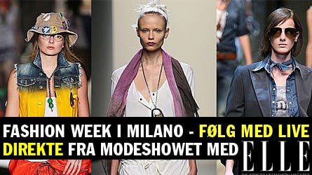 Modemagasinet ELLE dækker Milano modeshowet direkte - følg med her.